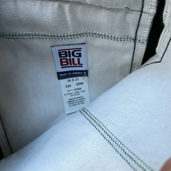 Big Bill | Wool Pants | 34x31 - Picture 4 of 6